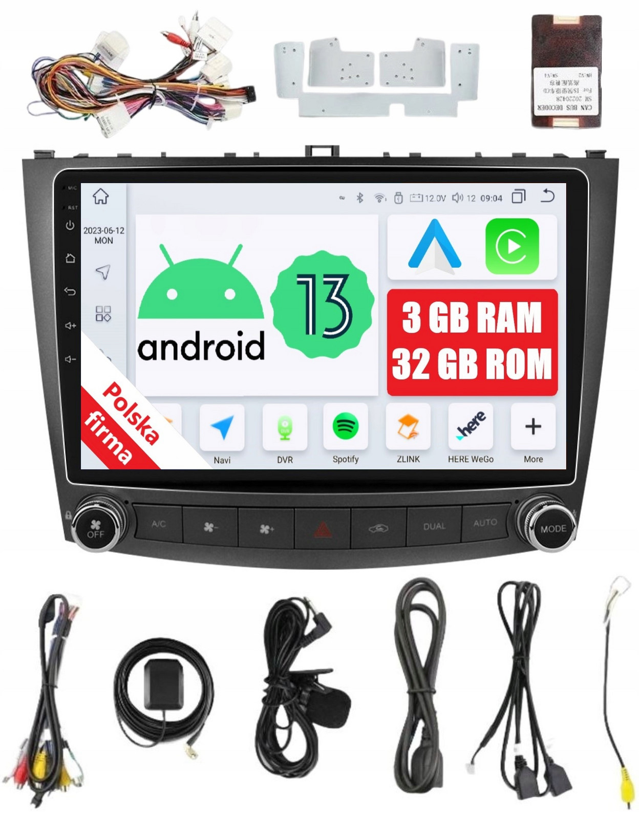 Rádio 2DIN Navigace Android Lexus Is 200 250 300 350 3/32 Gb Dsp Carplay