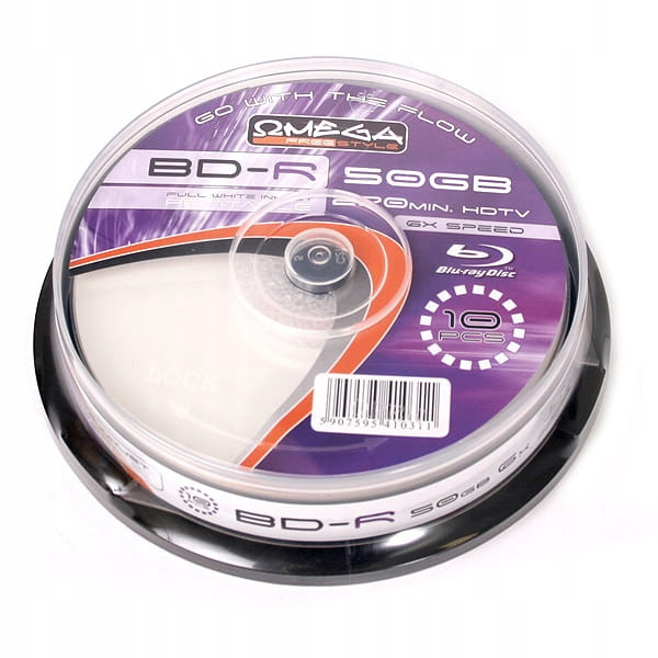 Freestyle Bd-r Blu-ray 50 Gb 6X Print Ff CAKE*10 [41031]