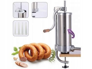 Nádivka na klobásy 4xNálevka 2x Píst Silikon 3 Kg