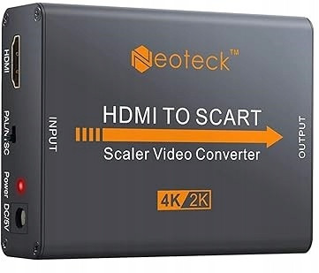 Neoteck Hliník 4K Hdmi s převodníkem Scart Composite Hd Video Stereo