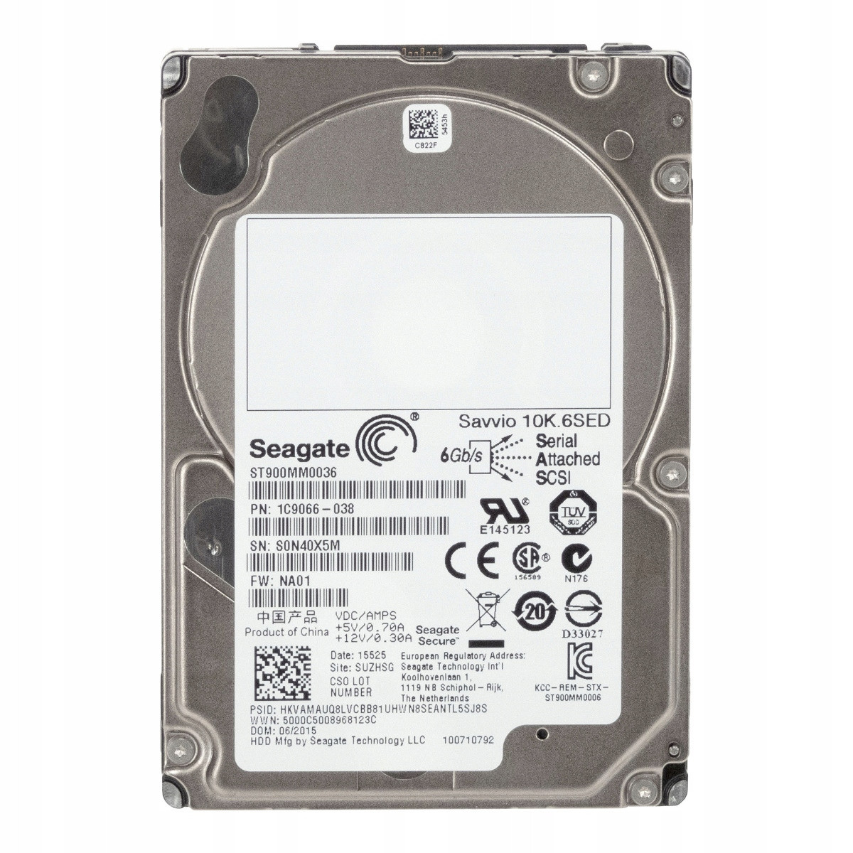 Seagate Savvio 10K.6 ST900MM0036 Sas 900GB 10K 2.5