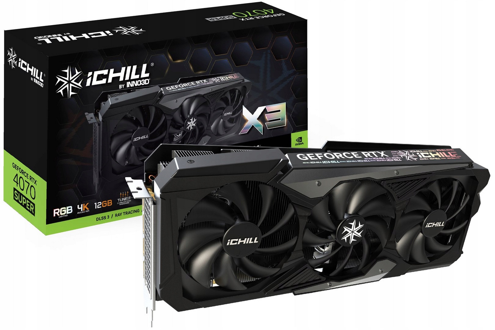 Grafická karta INNO3D GeForce Rtx 4070 Ichill X3