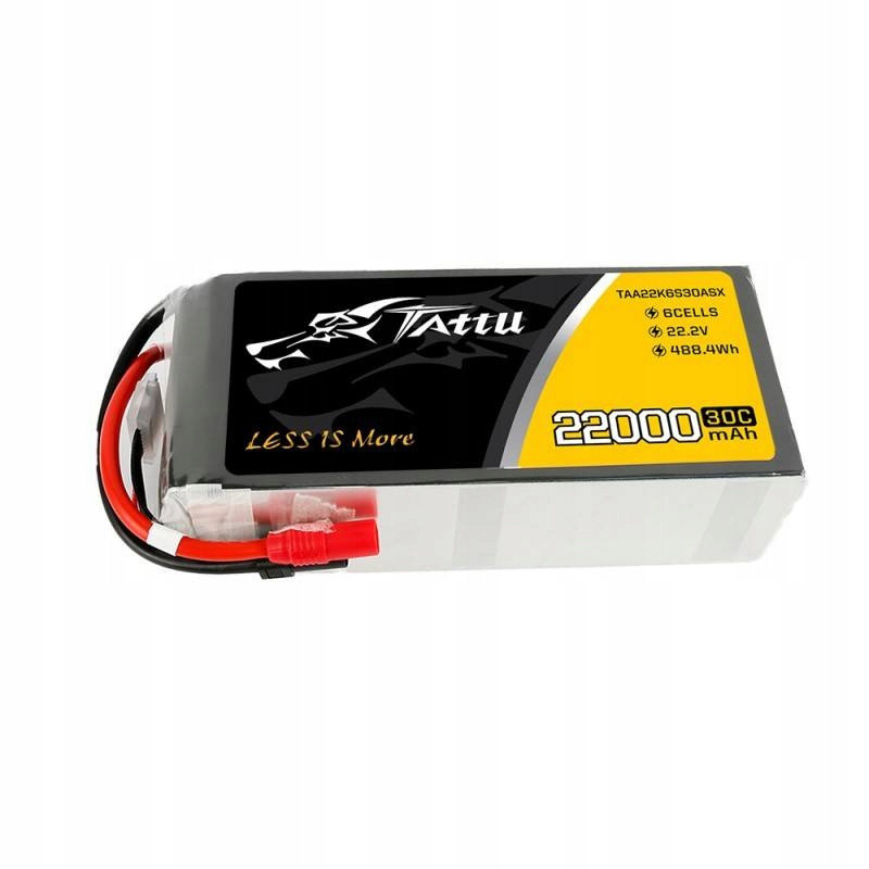 Tattu Výkonná Akumulátor Baterie Lithium-polymerová Lipo 22000MAH 22.2V 30C