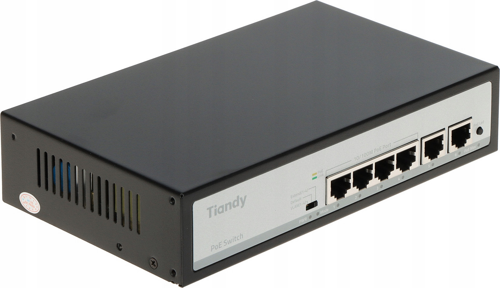 Switch Poe TC-P3S06 SPEC:F/0420/AT/55 4PORTOVÝ Tiandy