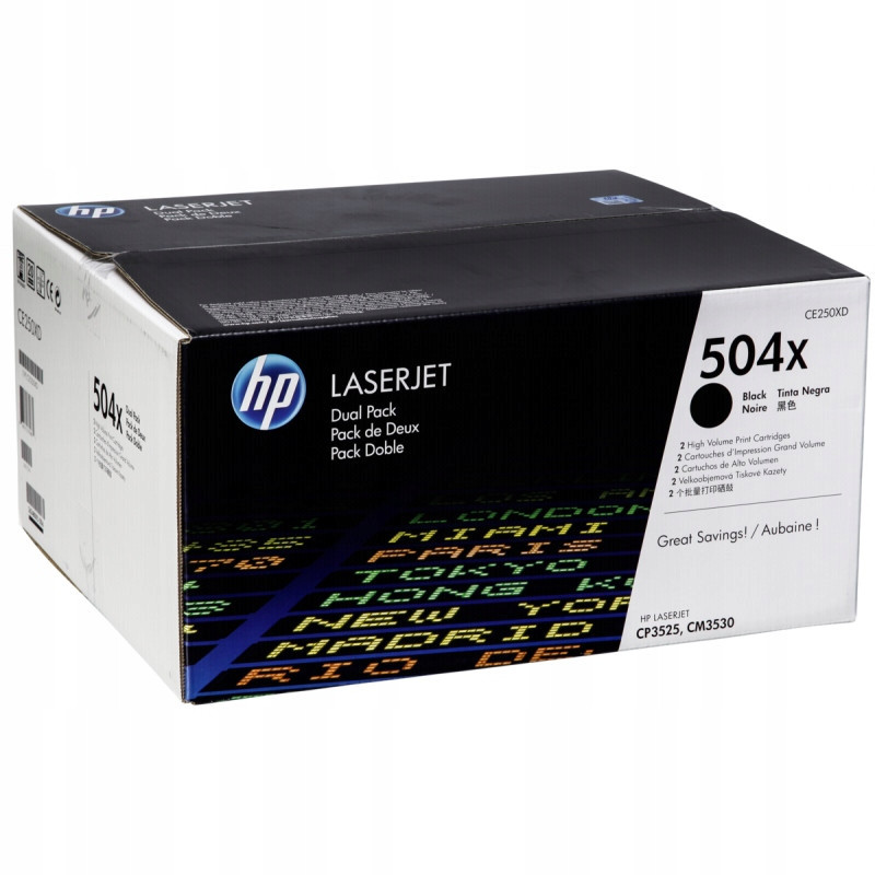 Toner Hp CE250XD 504X dvojbalení CP3525 CM3530