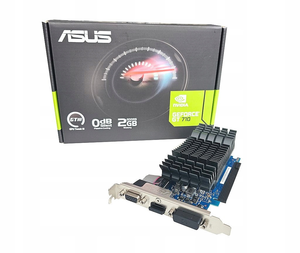 Nová Grafika Geforce GT710 Silent 1xVGA 1xHDMI 1xDVI 2GB GDDR5 PCIe