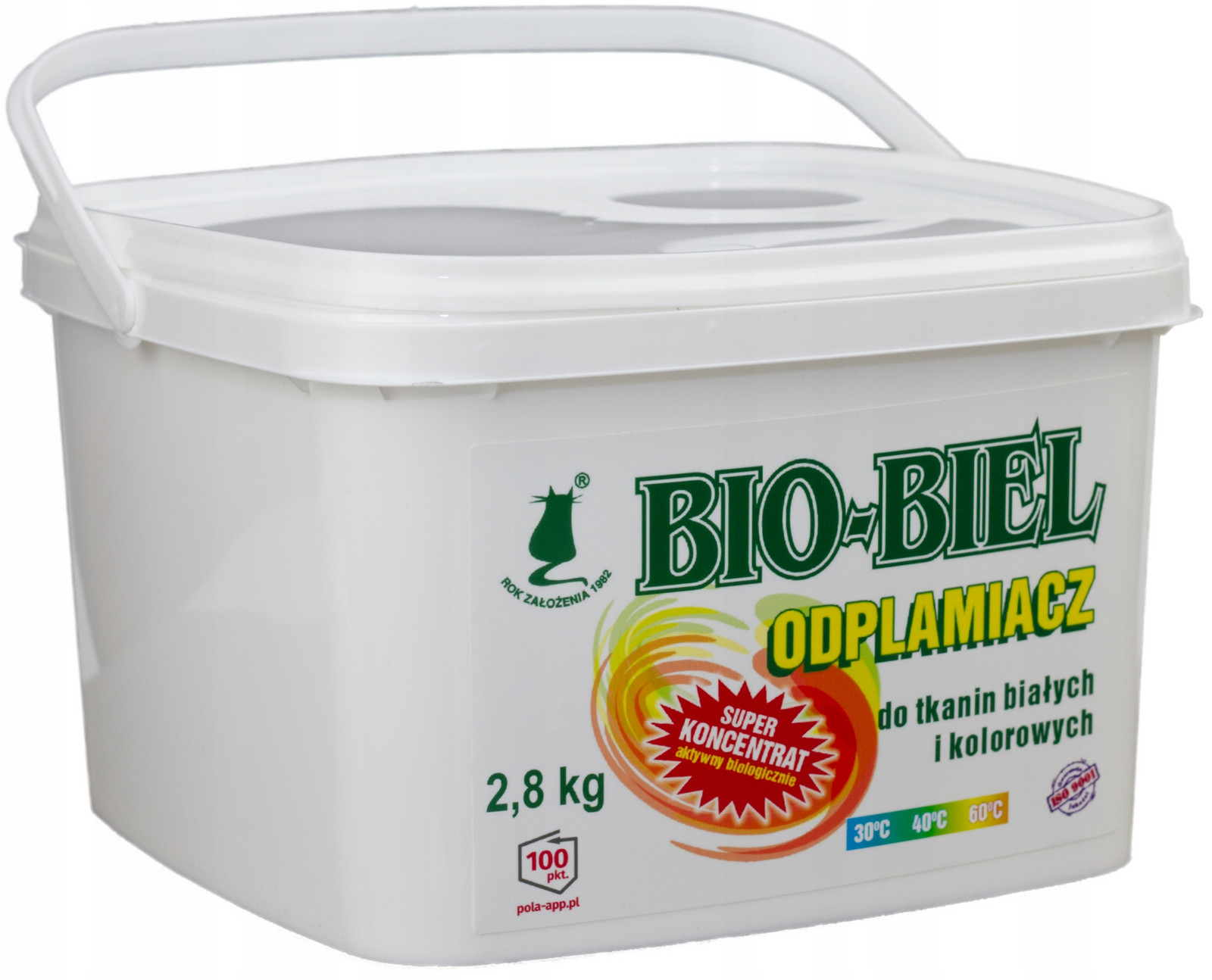 Enzymatický Odstraňovač Skvrn Bio-biel 2,8 Kg Polský Produkt Radziemska