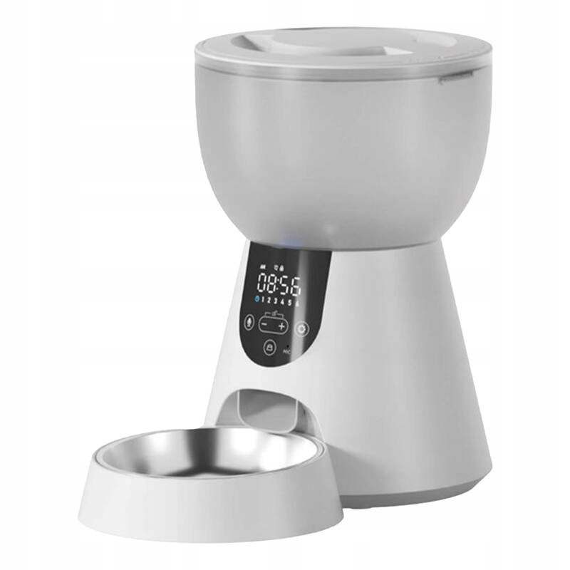 Chytrý Dávkovač krmiva Petwant F17-LED Pro psa a kočku Prostorný 4L