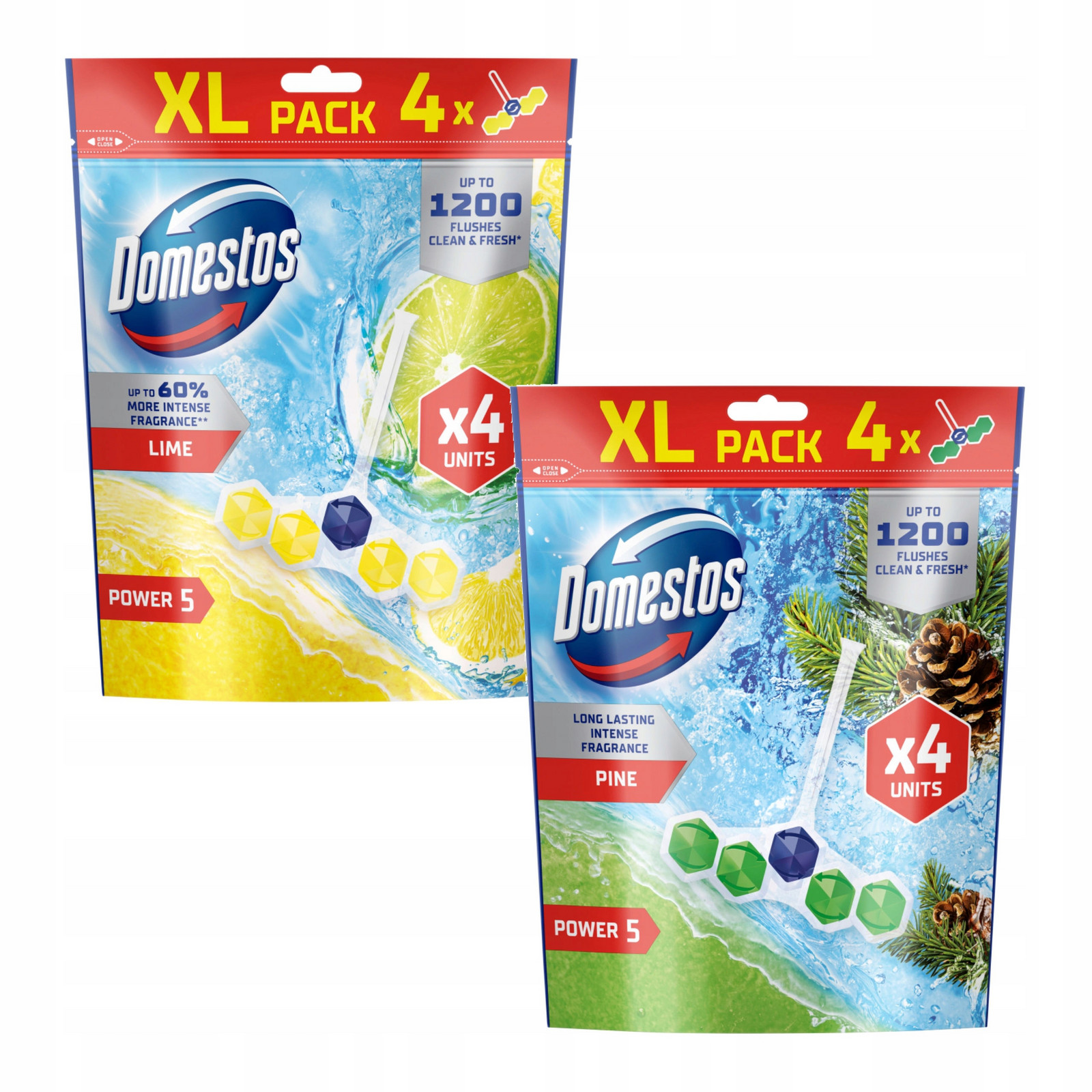 Domestos Toaletní Kostka Wc Přívěsek Power 5 P5 MIX 8x50g