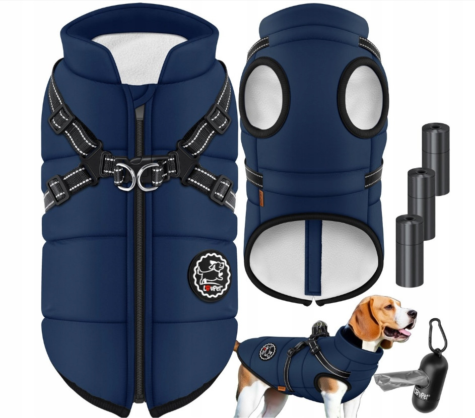 Lovpet Kožešina pro psa s voděodolnými ramenními popruhy, 45 sáčků na exkrementy