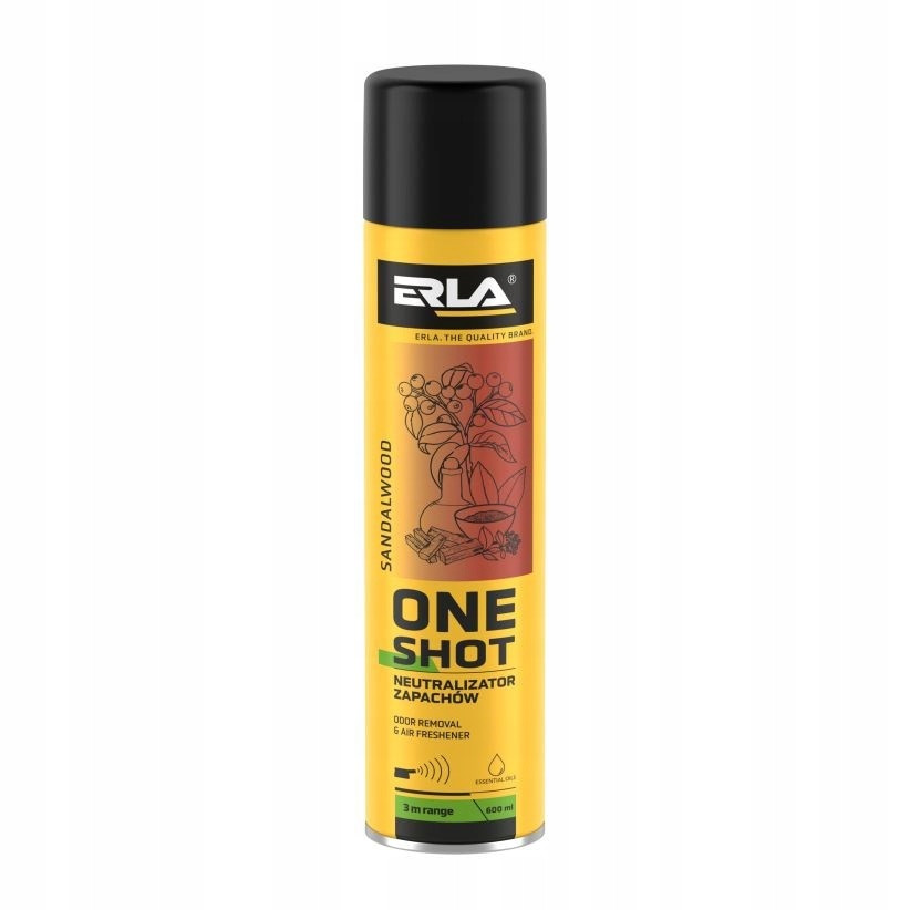 Erla One Shot 600ML Neutralizátor Pachů Sandalwood 12 Ks