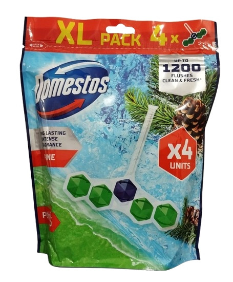 Domestos Power 5 Pine Vonná Kostka Na Toalety 4X50G