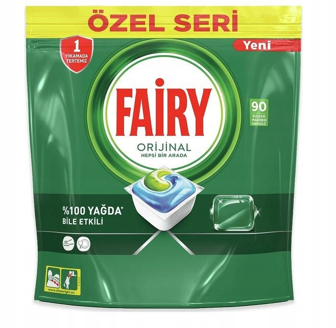 Kapsle do myčky all in one (vše v jednom) Fairy 90 ks