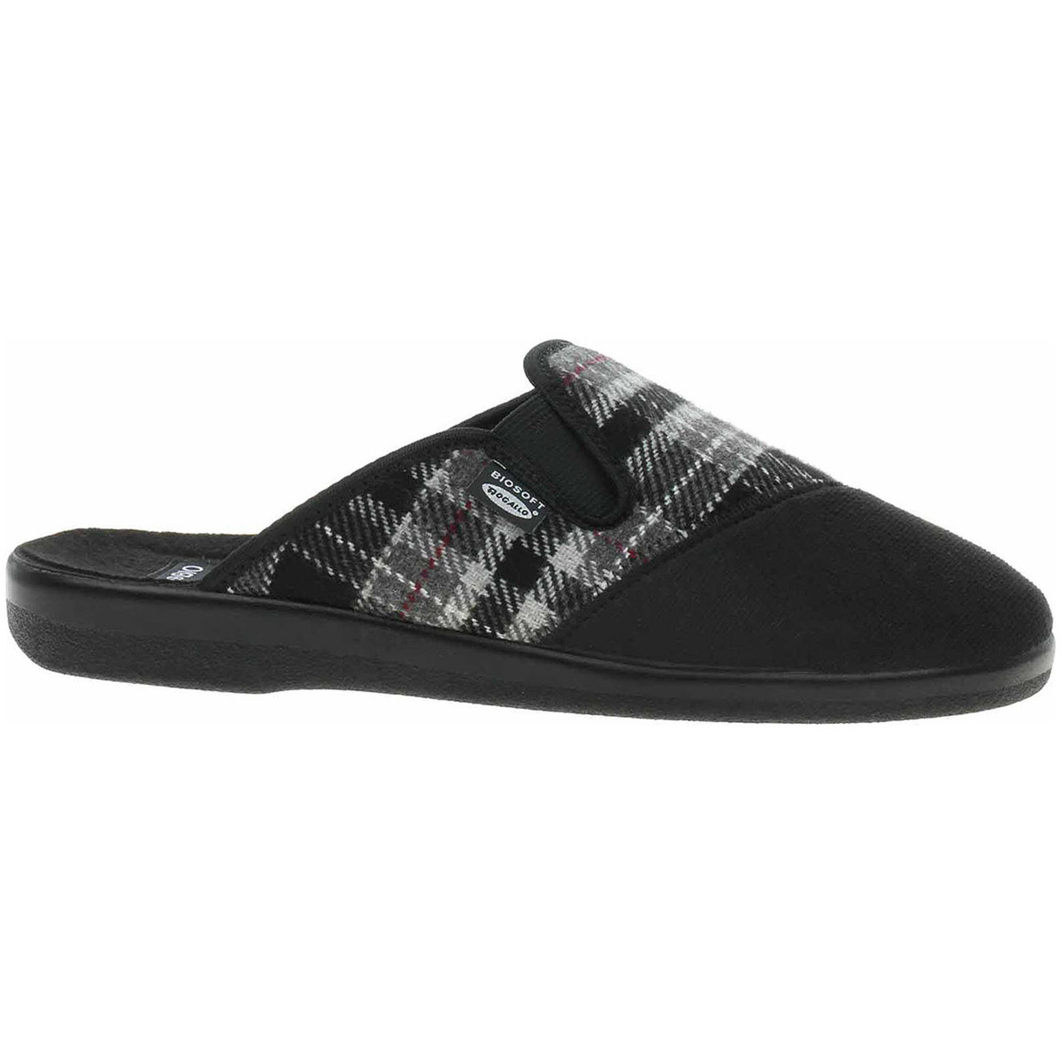 Rejnok Dovoz  Pánské domácí pantofle Rogallo 6074-010 černá  Černá