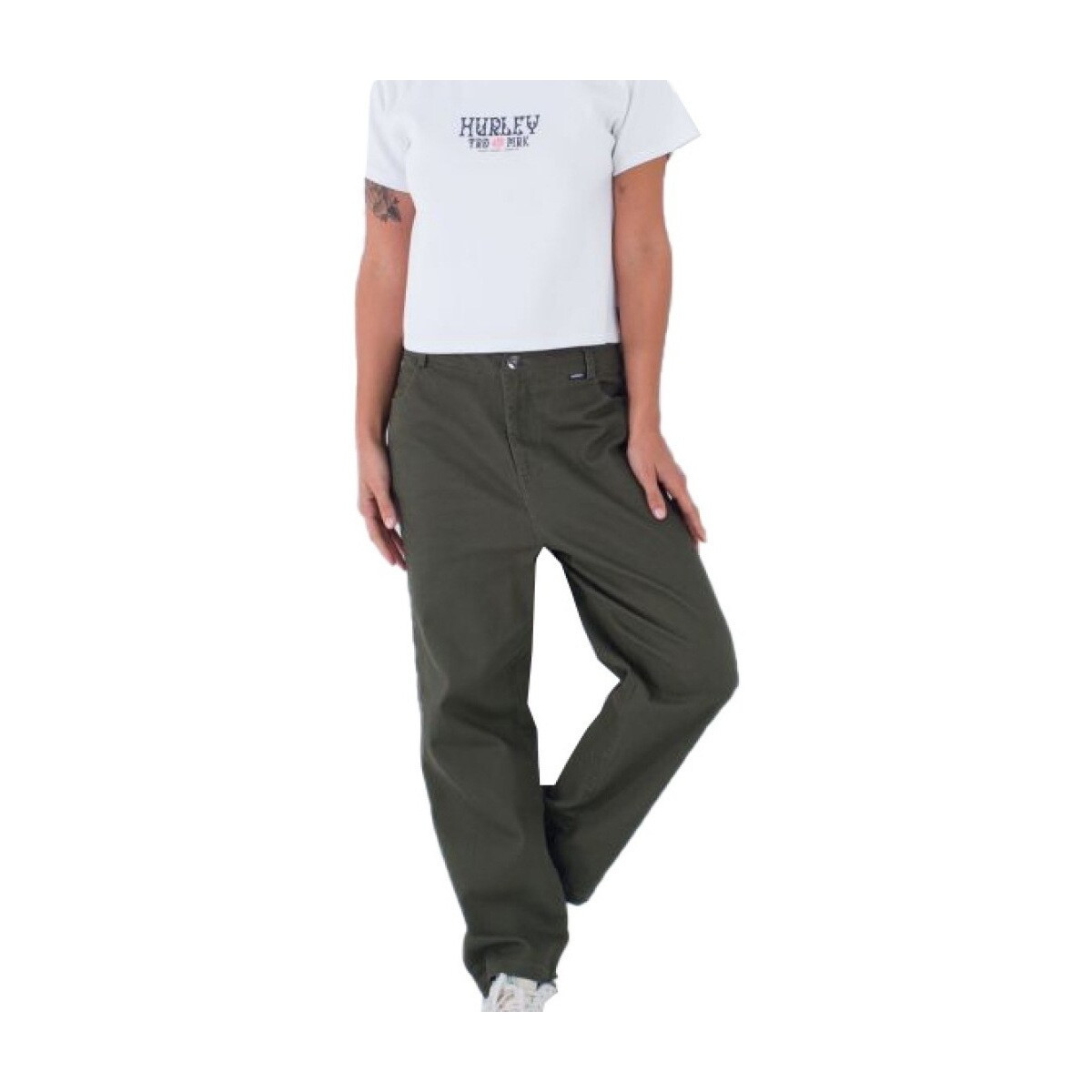 Hurley  SUPPLY PANT  Zelená