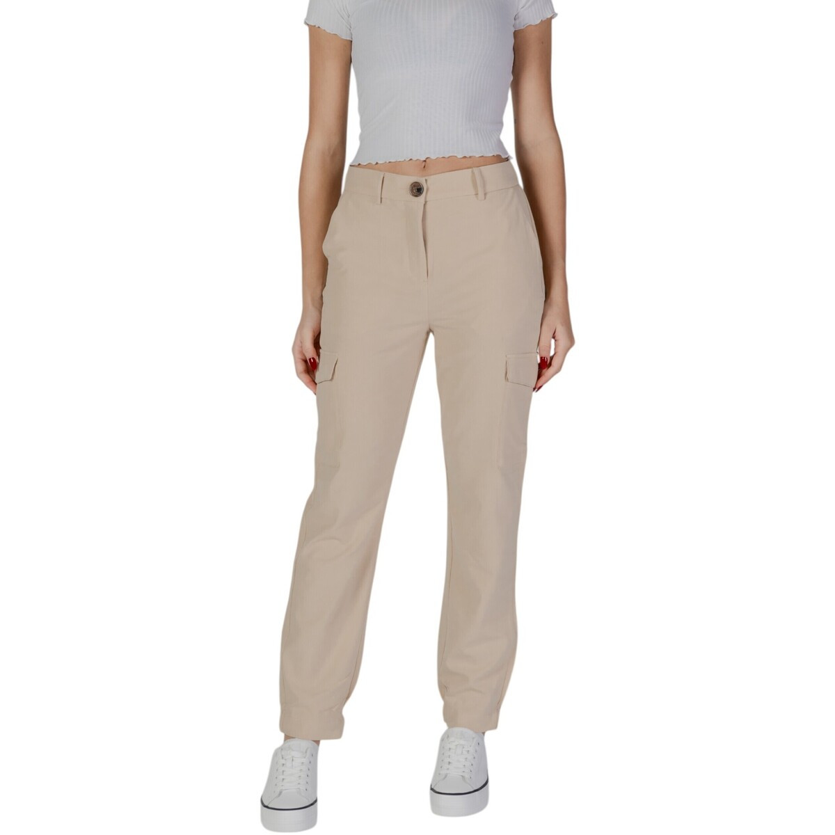 B.young  BYDANTA CARGO PANTS 20812878  Béžová