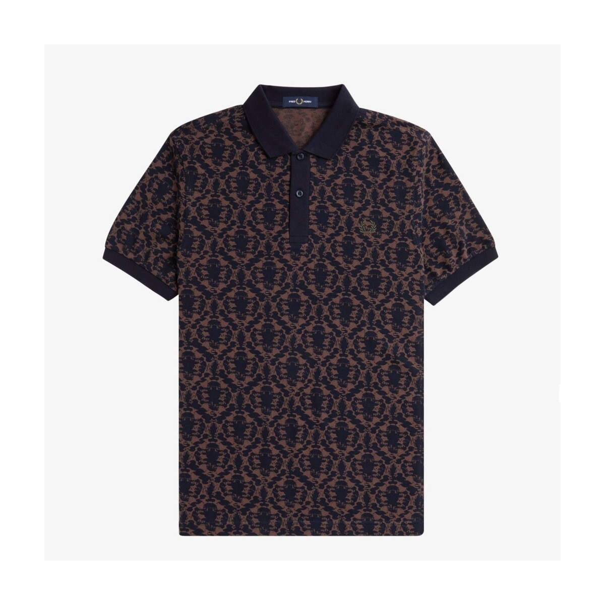 Fred Perry  REPEAT PRINT POLO SHIRT  Modrá