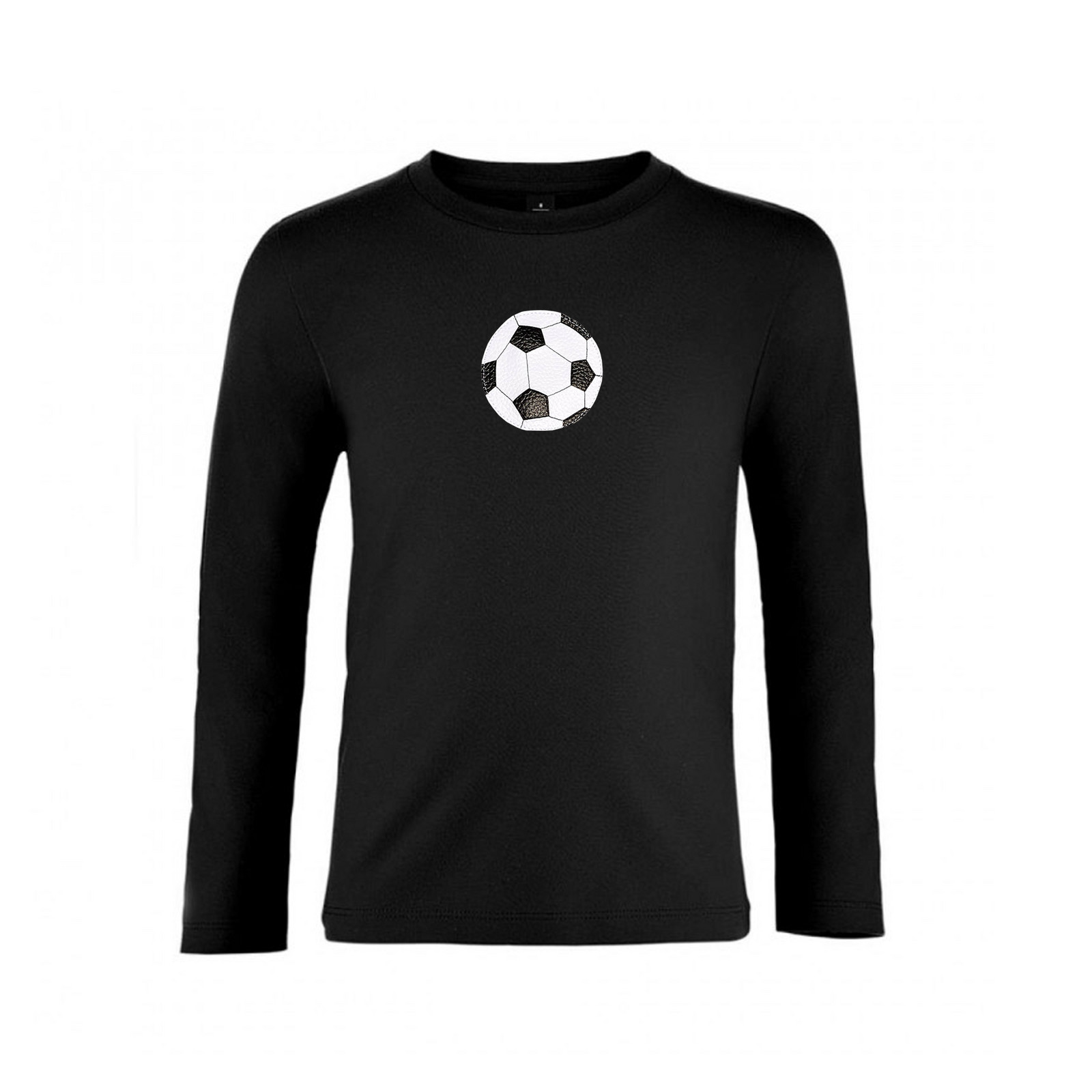 Tričko dětské Pískací Fotbalový míč s dlouhým rukávem černé