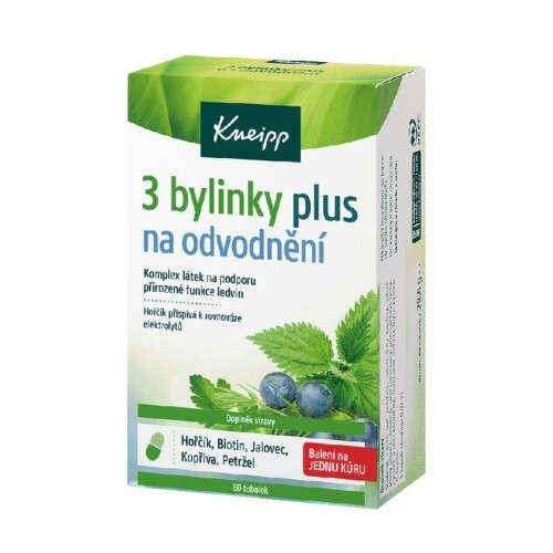 Kneipp 3 bylinky plus na odvodnění 60 tobolek