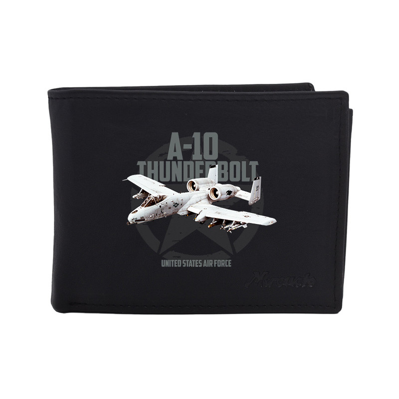Kožená peněženka Striker A-10 Thunderbolt - černá