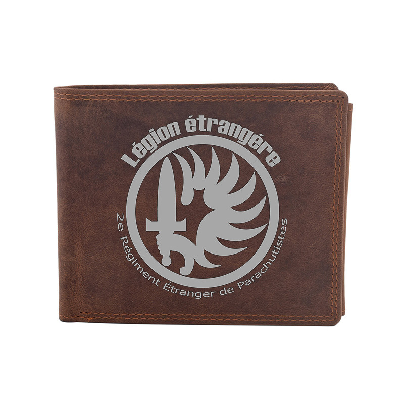 Kožená peněženka Striker Legion étrangére - hnědá