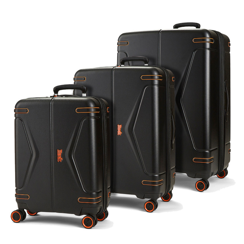 Sada 3 cestovních kufrů Rock 0251/3 - černá