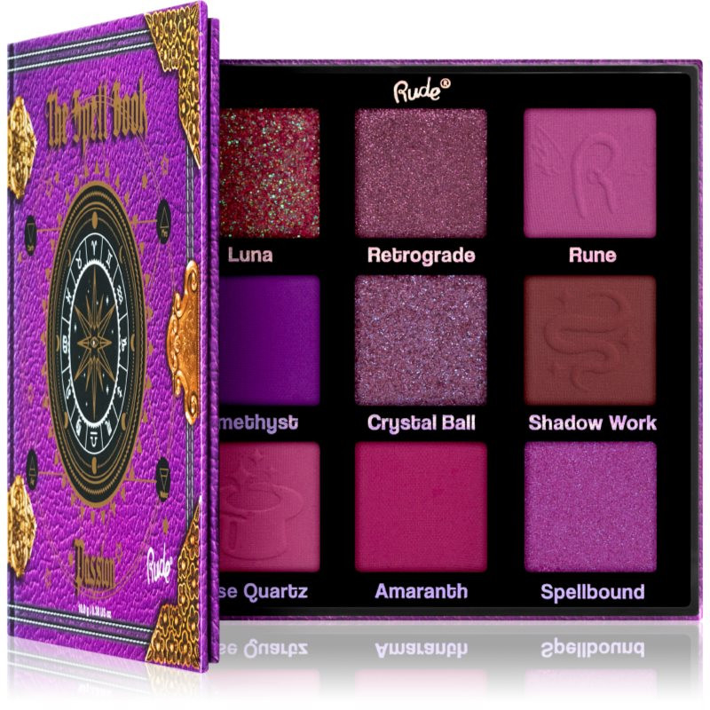 Rude Cosmetics The Spell Book paletka očních stínů odstín Passion 10.8 g