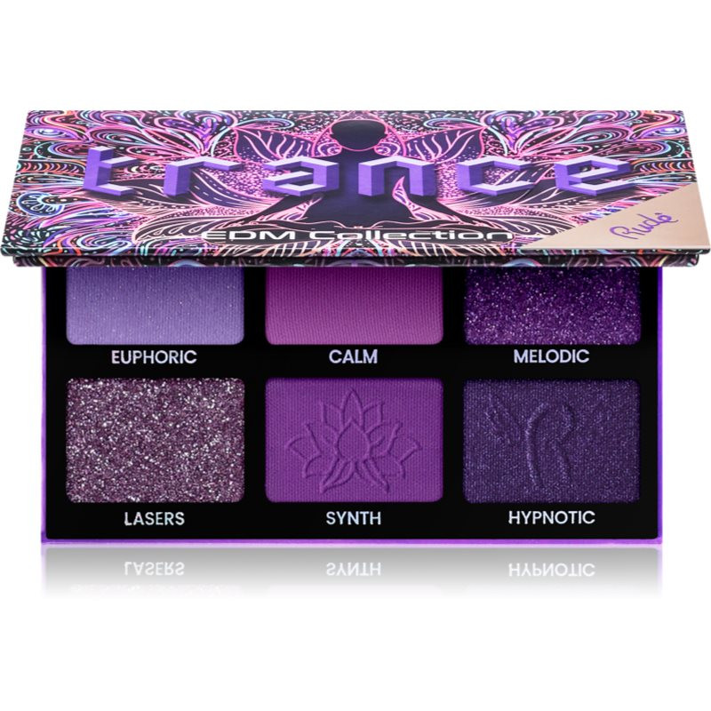 Rude Cosmetics EDM Collection paletka očních stínů odstín Trance 6 g