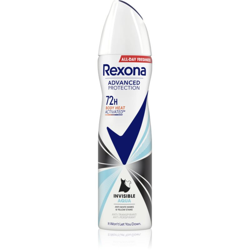 Rexona Advanced Protection Invisible antiperspirant ve spreji 72h Aqua 150 ml