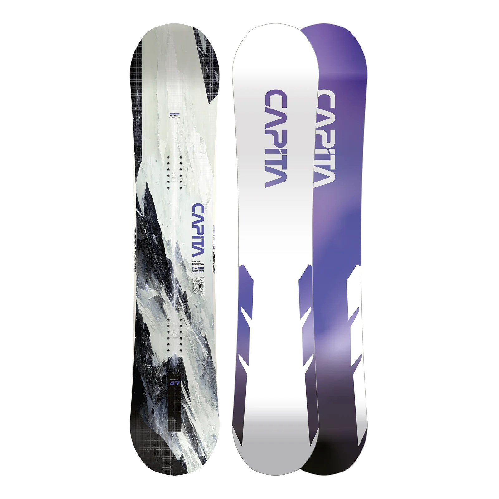 Snowboard Capita Mega Mercury - Bílá - 157