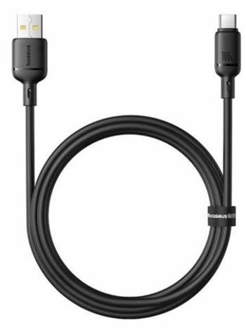 Rychlonabíjecí kabel Baseus Silky USB/USB-C 1m 100W černý