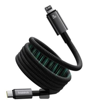Magnetický nabíjecí kabel Baseus Tungsten USB-C/Lightning 1m 20W černý