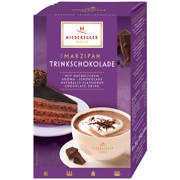 Niederegger Horká čokoláda s marcipánem 250g (10x25g)