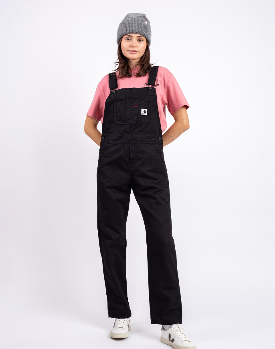 Carhartt WIP W' Bib Overall Straight Black rinsed XS