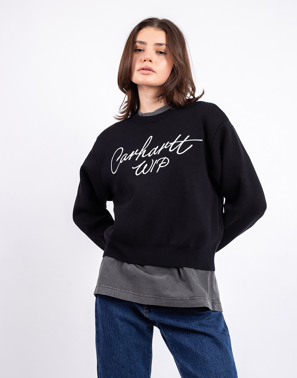 Carhartt WIP W' Signature Sweater Black/Wax XS