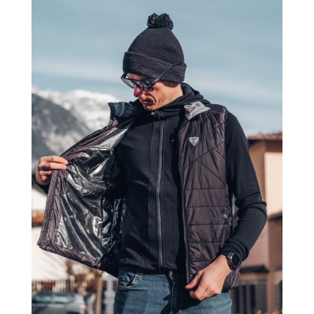 Kilpi Heateo-M černá WM0121KIBLK pánská vesta s vyhřívacím systémem DWR M