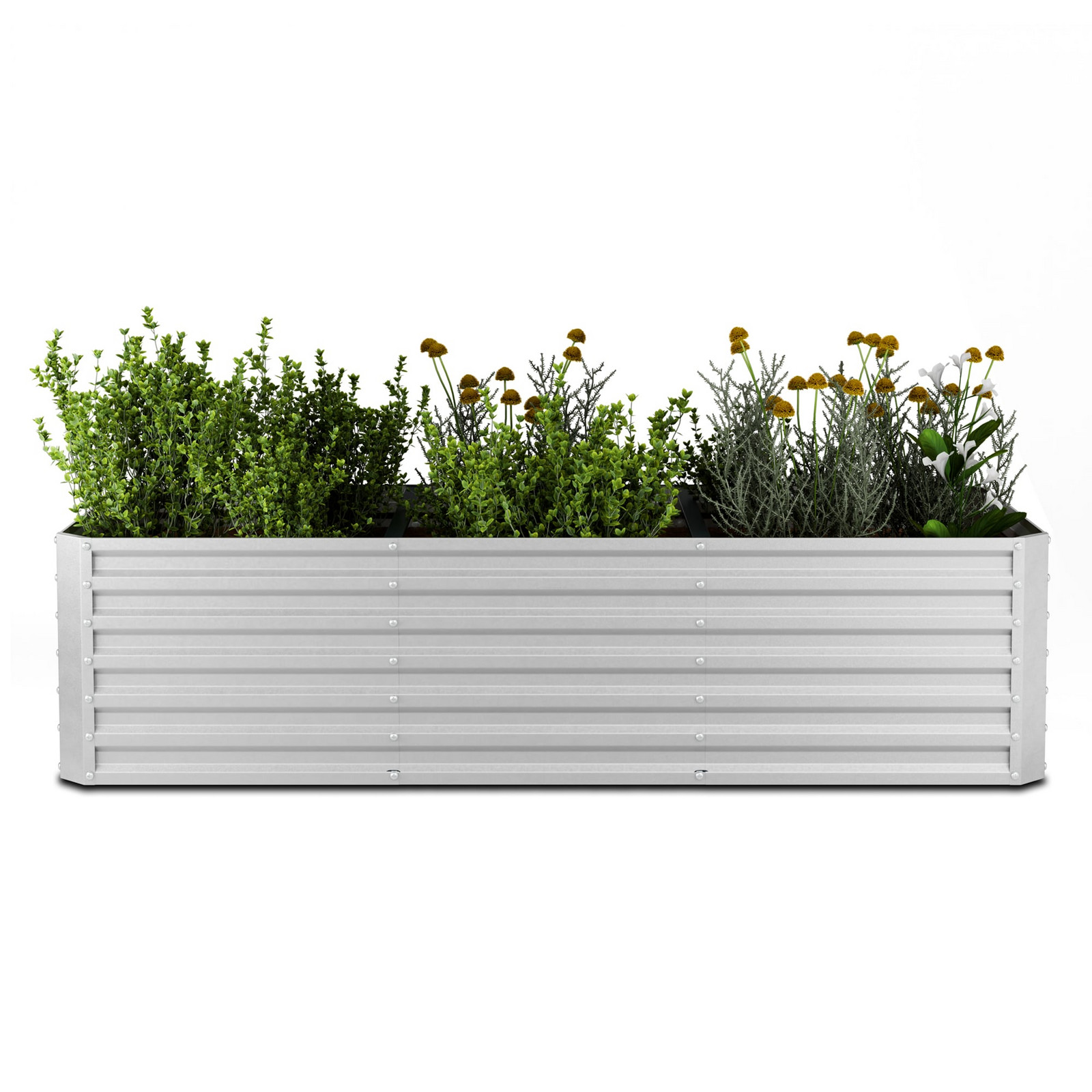 Blumfeldt Vyvýšený záhon High Grow Straight,  1440 l,  Ergonomické,  Odolné vůči povětrnostním vlivům,  Otevřená základna