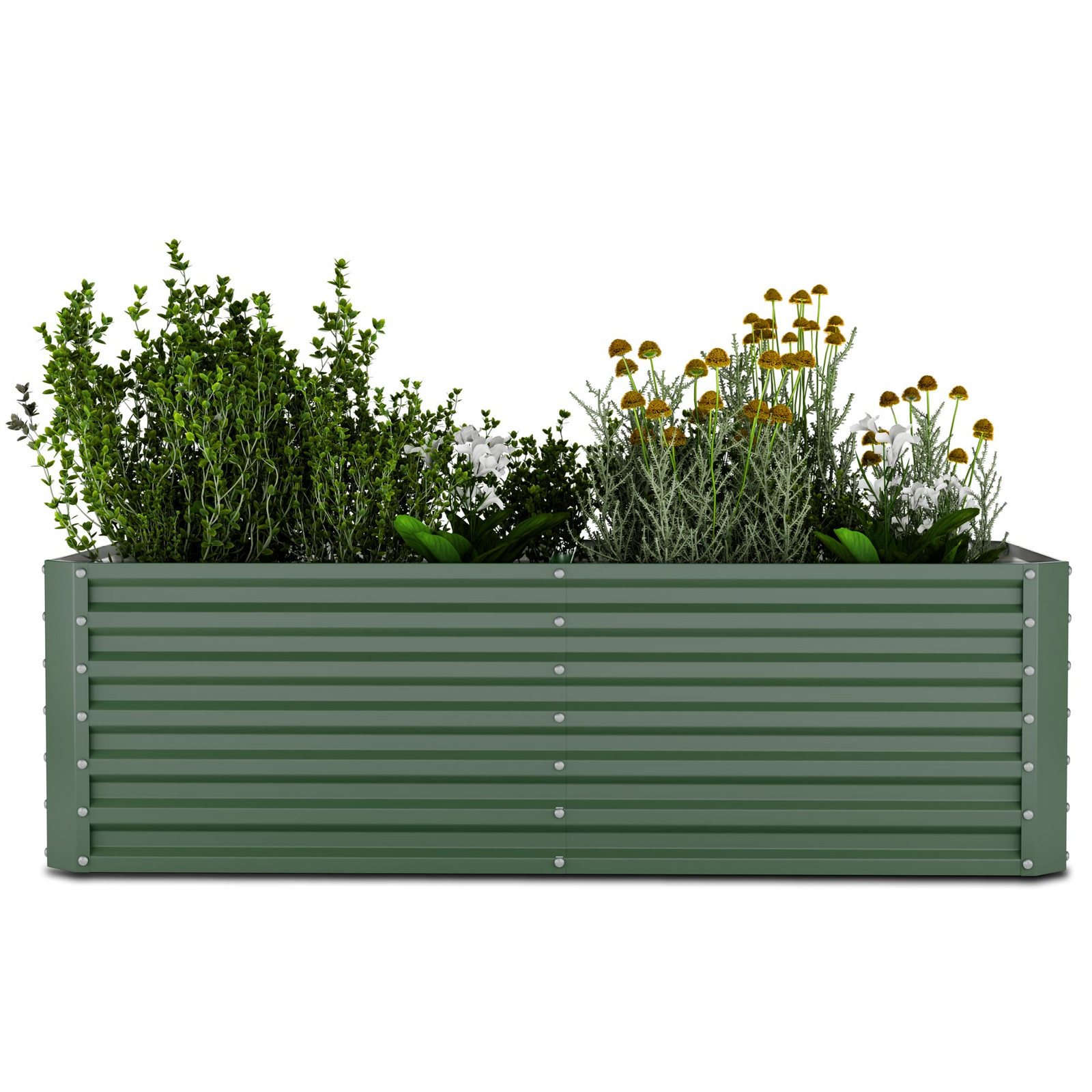 Blumfeldt Vyvýšený záhon High Grow Straight,  1200 l,  Ergonomické,  Odolné vůči povětrnostním vlivům,  Otevřená základna