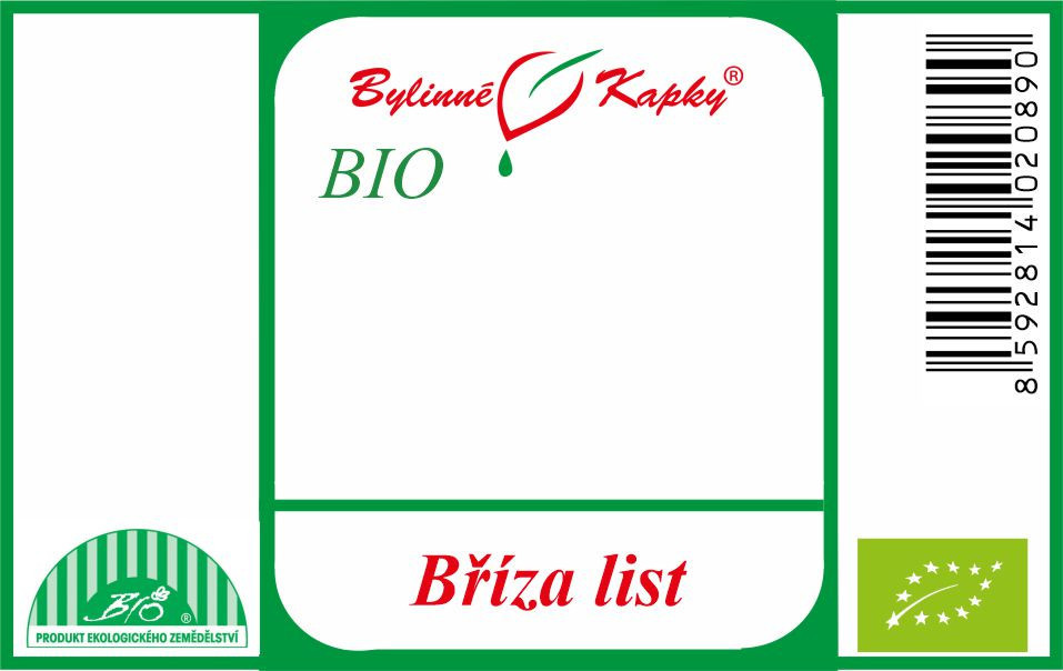 Bříza list BIO - bylinné kapky (tinktura) 50 ml
