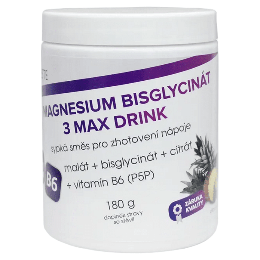 VIESTE Magnesium bisglycinát 3 MAX drink příchuť ananas 180 g