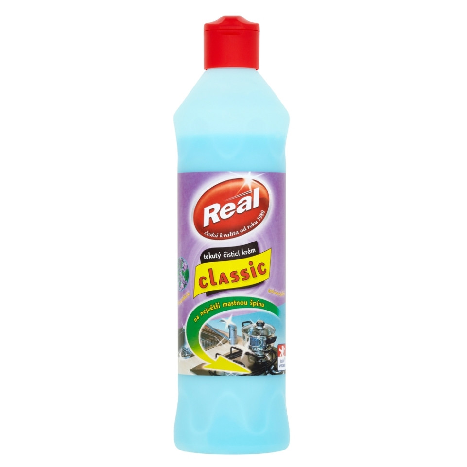 REAL Classic Tekutý čisticí krém univerzální Levandule 600 g, poškozený obal