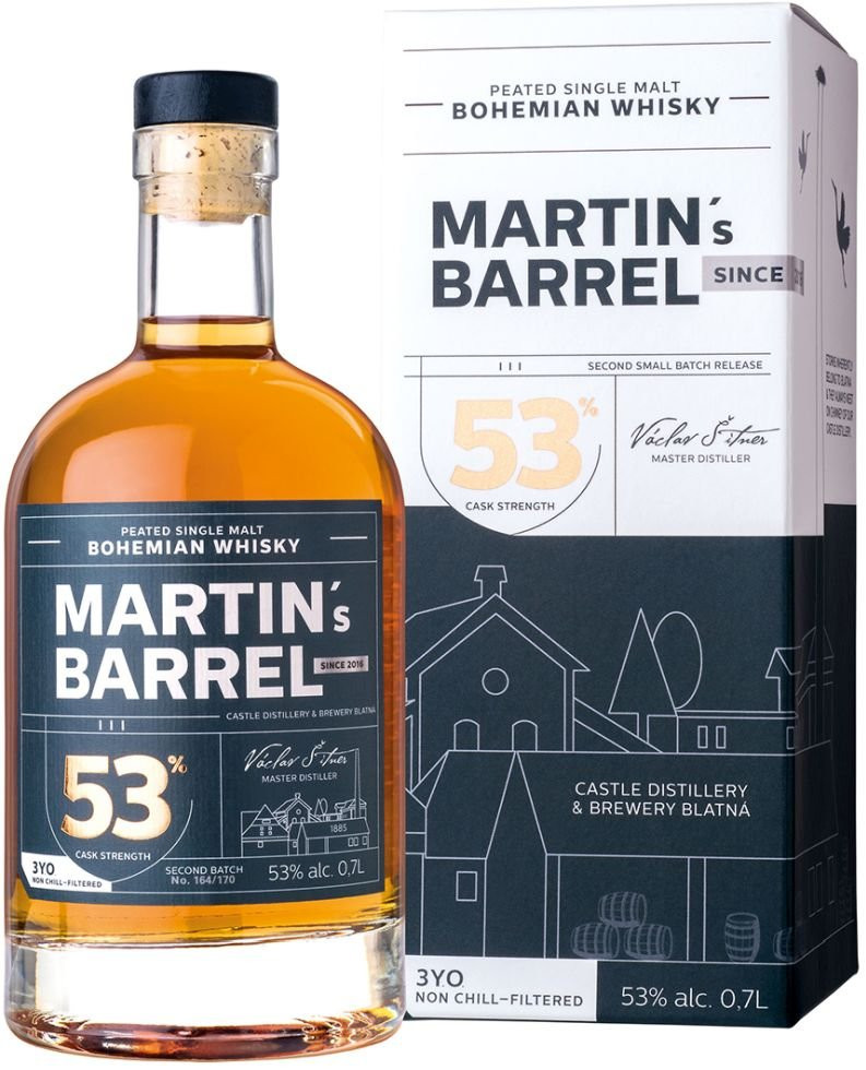 Martin's Barrel 3y 0,7l 53% GB L.E. / Rok lahvování 2021