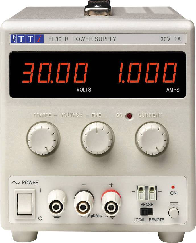 Aim TTi EL301R laboratorní zdroj s nastavitelným napětím, 0 - 30 V/DC, 0 - 1 A, 30 W, výstup 1 x, 51153-6400