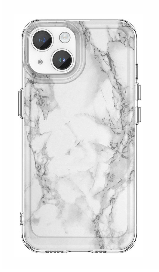 Kryt STYLE TopQ iPhone 14 pevný Mramor bílý 133494