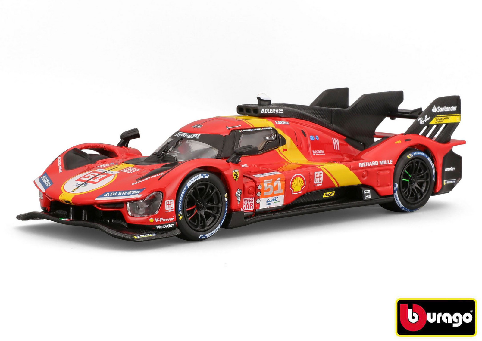 Bburago 1:43 Ferrari Racing 499P LMH 2023 24H Le Mans Champion