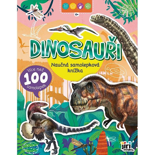 Naučná samolepková knížka 6 plus  Dinosauři