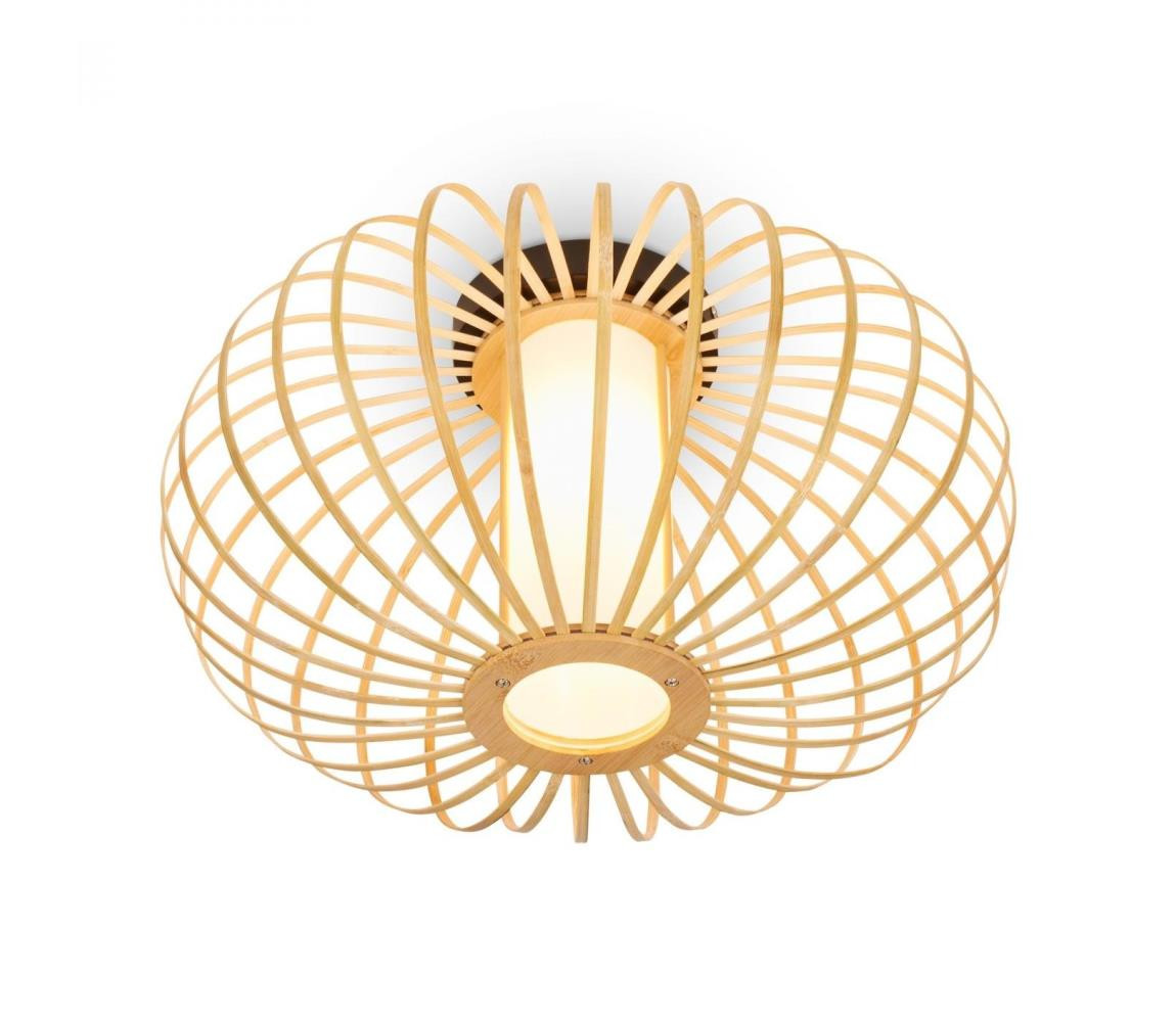 Briloner Briloner 3759011 - Stropní svítidlo 1xE27/10W/230V pr. 40 cm bambus