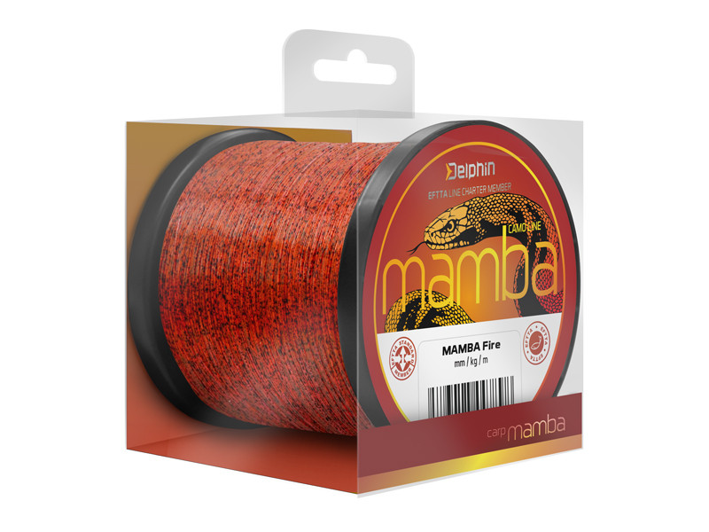 Delphin MAMBA Carp / Fire-0,26mm 5,2kg 1200m