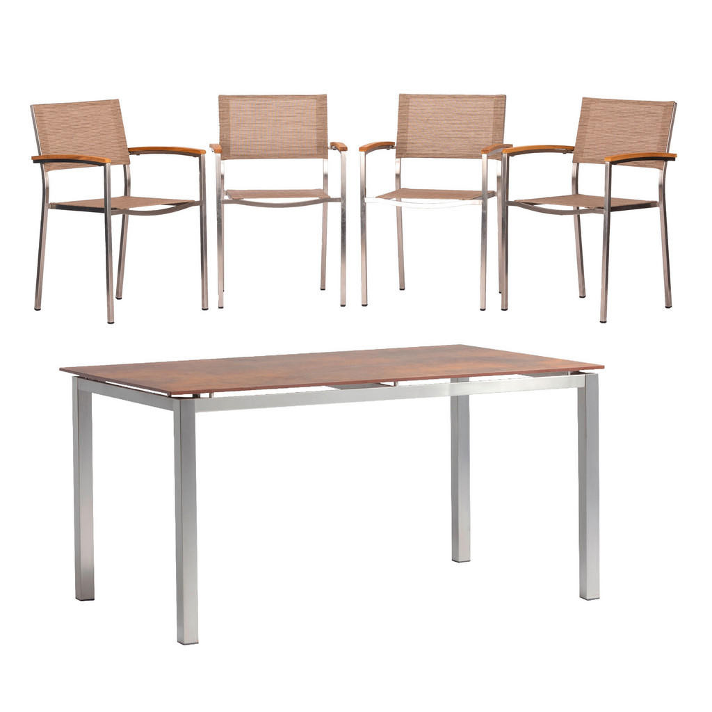 XXXL ZAHRADNÍ SADA kov, textil, kompozitní dřevo