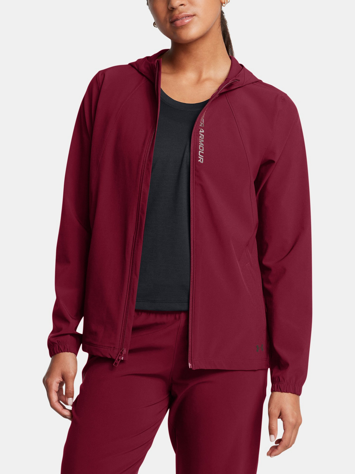 Dámská bunda Under Armour UA OutRun the STORM Jacket-RED - Dámské